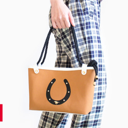 HORSESHOE TOTE BAG〈 Brown 〉 3枚目の画像