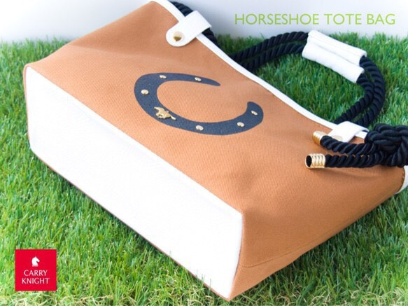 HORSESHOE TOTE BAG〈 Brown 〉 6枚目の画像