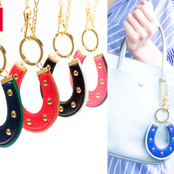 HORSESHOE CHARM 【navy×green】 4枚目の画像