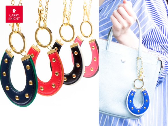 HORSESHOE CHARM 【navy×green】 4枚目の画像