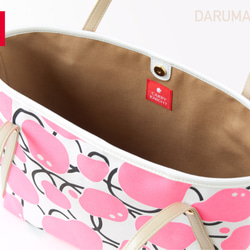 DARUMA BAG 〈 Neon pink × White 〉 7枚目の画像