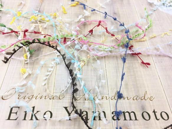 ヒラヒラ糸　５ｍ×１００種類　巻き板付き～！ 2枚目の画像