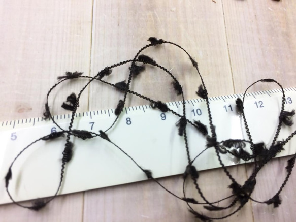 ヒラヒラ糸30ｇ巻　ミニコーン仕様 　光沢あるタイプ 2枚目の画像