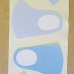 水着生地の夏用マスク　4個作れるキット 10枚目の画像