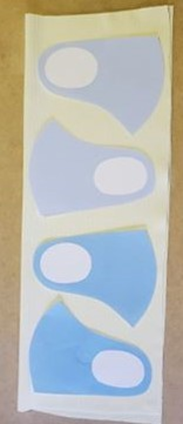 水着生地の夏用マスク　4個作れるキット 10枚目の画像