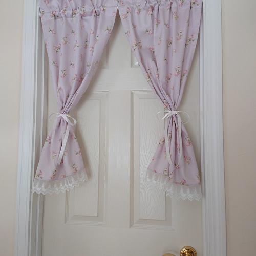 ☆カフェカーテン☆ハンドメイド♪バタフライデザイン