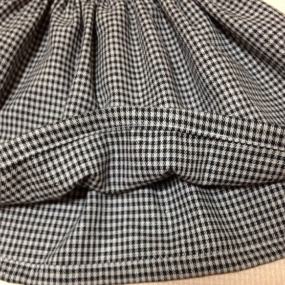 千鳥格子 リボンスカート 90 3枚目の画像