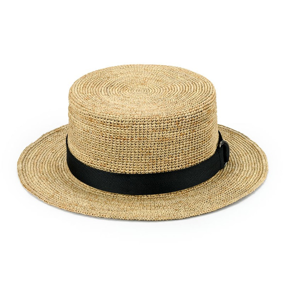 完売●Abel アベル ラフィア カンカン帽子 モカ 58cm [UK-H099-MO] 2枚目の画像