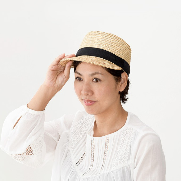 Mathis　マチス　麦わら キャップ 婦人用 帽子 ストローハット 56.5cm [UK-H027-NA] 4枚目の画像