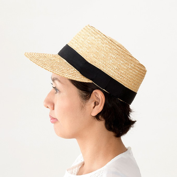 Mathis　マチス　麦わら キャップ 婦人用 帽子 ストローハット 56.5cm [UK-H027-NA] 5枚目の画像