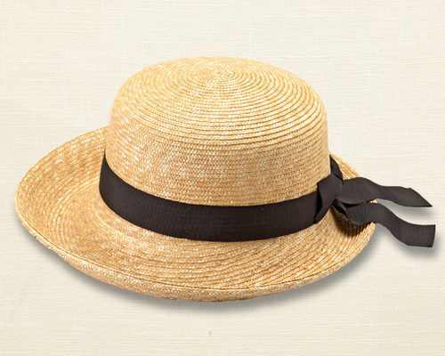 完売○マノン 麦わら エッジアップ(ダブル) ナチュラル [UK-H040-NA-58