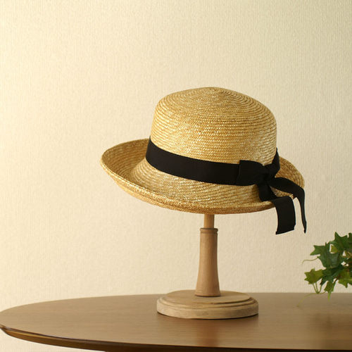 完売○マノン 麦わら エッジアップ(ダブル) ナチュラル [UK-H040-NA-58