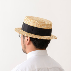 鬼麦 麦わら カンカン帽 帽子 ストローハット 57.5cm [UK-H048-M] 6枚目の画像