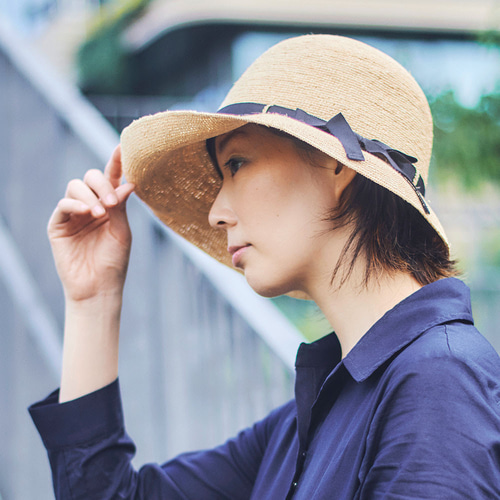 非常に高い品質 Chloe(クロエ) ラフィア 女優帽 帽子 たためる帽子 58cm 帽子