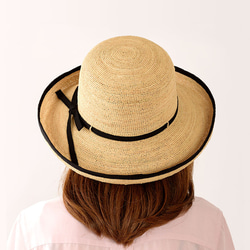 完売●Flore (フローラ）ラフィア エッジアップ 帽子 ハット [UK-H056-S] 2枚目の画像