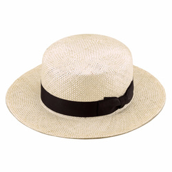 完売●Margot/f (マルゴ･フェム) ケンマ草 カンカン帽 (57.5cm) ナチュラル [UK-H062-NA] 2枚目の画像