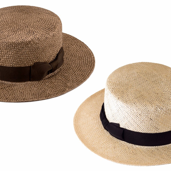 完売●Margot/f (マルゴ･フェム) ケンマ草 カンカン帽 (57.5cm) ナチュラル [UK-H062-NA] 3枚目の画像