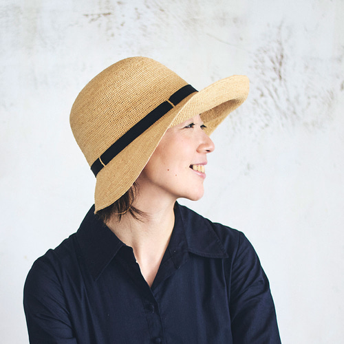 田中帽子店Delia2（デリア2） ラフィア女優帽 婦人用帽子 田中