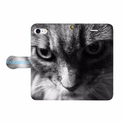 【受注生産】猫フォトデザイン。オリジナル手帳型スマホケースNo.27 4枚目の画像