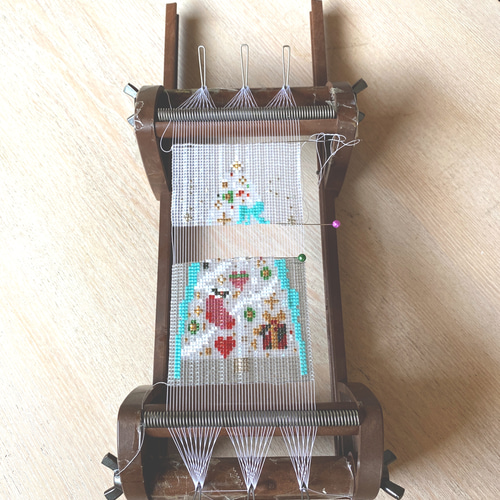 ラリエット！】【ビーズ織り機を使った、ステキなお品！】【一点