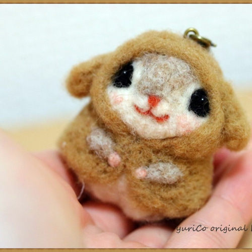 羊毛フェルト 幸せのお守り 癒しの妖精✿momoちゃん トイプードル