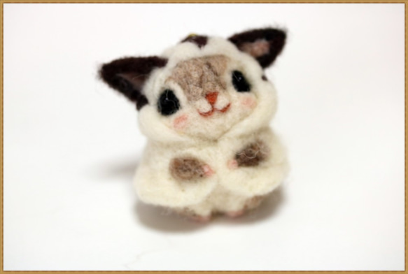 羊毛フェルト 人形『 フクロモモンガ ( Sugarglider