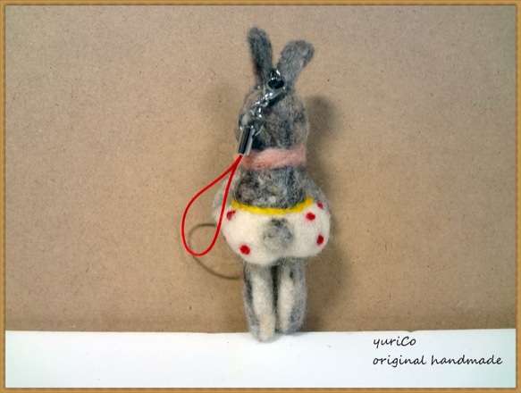 ウサギさんストラップ 5枚目の画像
