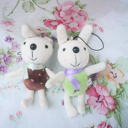 可愛いうさちゃんストラップ 2個セット 携帯ストラップ yonta 通販  