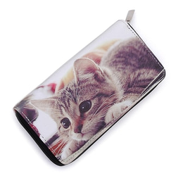 　値下げ　とっても可愛い子猫の長財布です 1枚目の画像