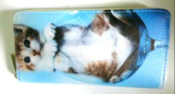 一週間だけの特価品  送料無料 子猫の長財布 1枚目の画像