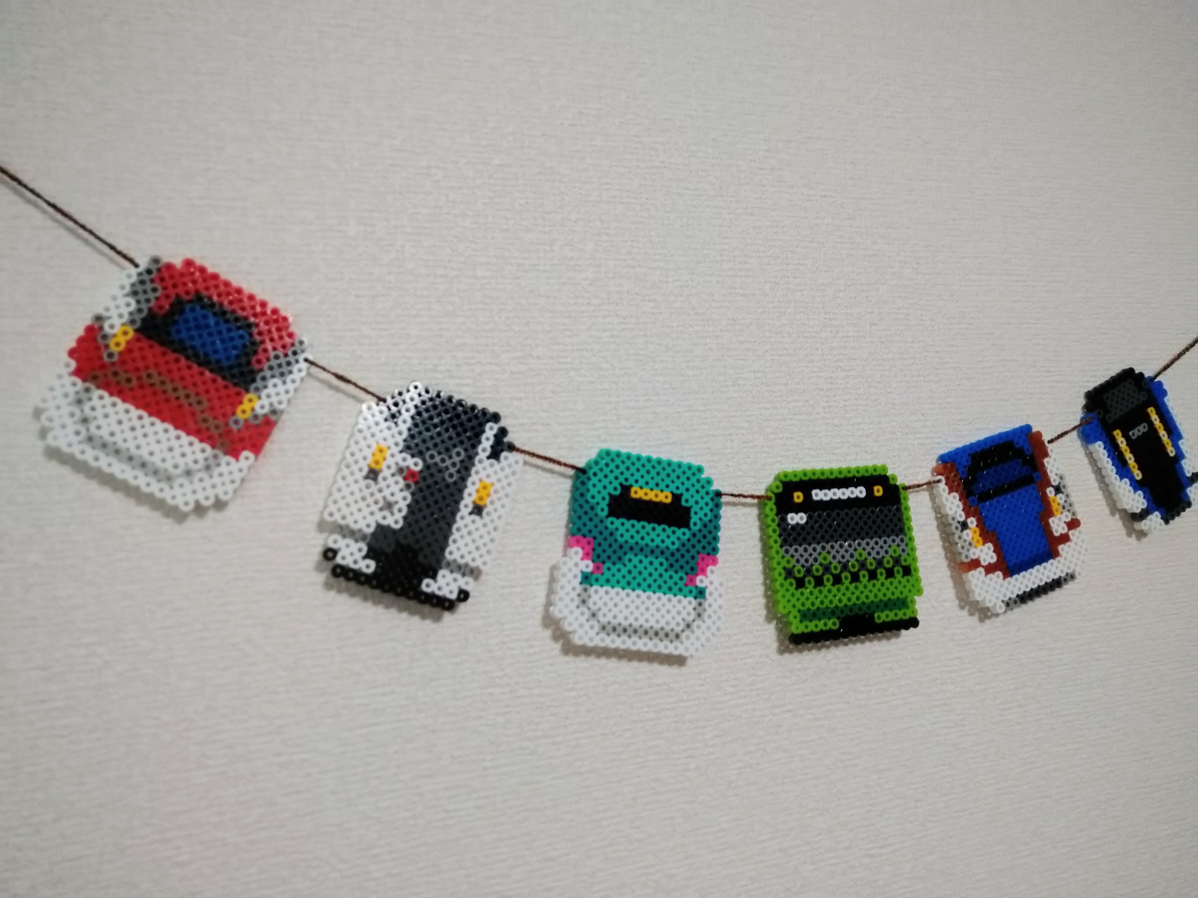 アイロンビーズでつくる新幹線&電車 明