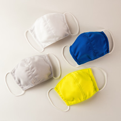 【即納】【冷感】【夏マスク】「冷感素材のスポーツマスク」蛍光イエロー 4枚目の画像