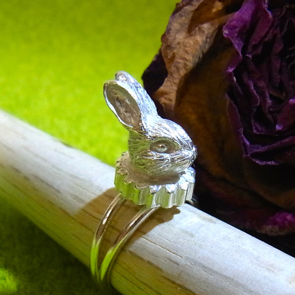 拉夫兔銀環（SV925，一個尺寸適合所有） 第1張的照片