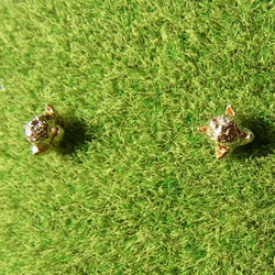 丁香耳環 2（SV925，鍍黃金） 第3張的照片