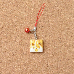 手描き猫ストラップ（2） 2枚目の画像