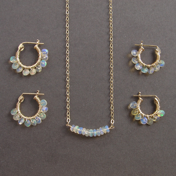 Genuine Opal ~ 天然オパールのネックレス 4枚目の画像