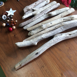 オマケ付✴︎大きめクリスマス ウォール ツリー 流木資材10本✴︎5 流木アート 3枚目の画像