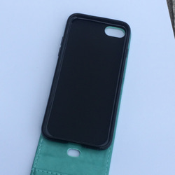 iPhone全機種対応 ボヘミアン レザー 曼荼羅 チマヨ柄 型押し スマホケース iPhoneX対応 オルテガ 西海岸 4枚目の画像