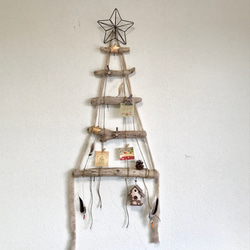 クリスマス ウォール ツリー✴︎流木 ツリー  インテリア クリスマスツリー 4枚目の画像