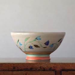 カフェオレボウル　青い花 1枚目の画像