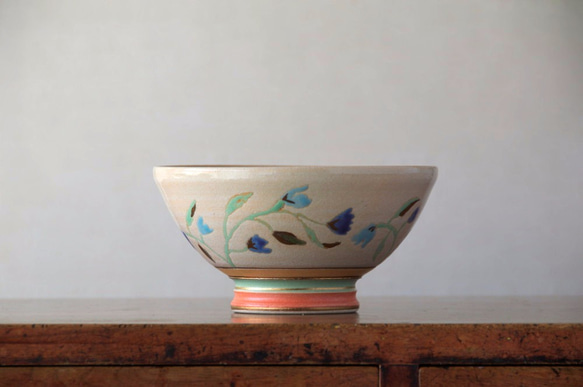 カフェオレボウル　青い花 1枚目の画像