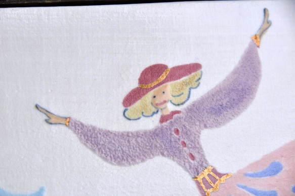 陶画「お母さんと私」 4枚目の画像