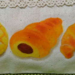 【タルトタタン様専用ページ】4枚セット 甘～いパン♡の2ポケットポーチ 3枚目の画像