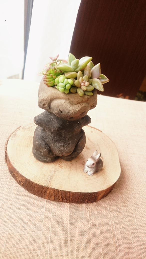 多肉土偶さんー棚畑遺跡〈縄文のビーナス〉ー【受注制作