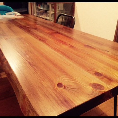 無垢材DIYテーブル用天板　120×60　アンティークパイン wooden-japan_ik-tbl-012