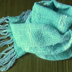 手織りマフラー（青海と白波） 6枚目の画像