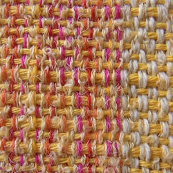 手織りマフラー（イエロー・レッド） 3枚目の画像