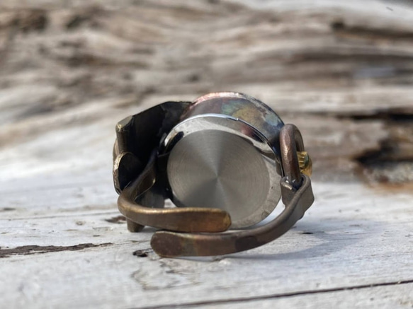 天然石と時計の指輪【ユナカイト】 4枚目の画像