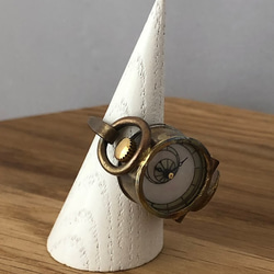 天然石と時計の指輪【ユナカイト】 5枚目の画像