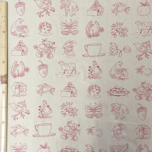 フランスの伝統的な赤糸刺繍 Le rouge traditionnel au point de croix